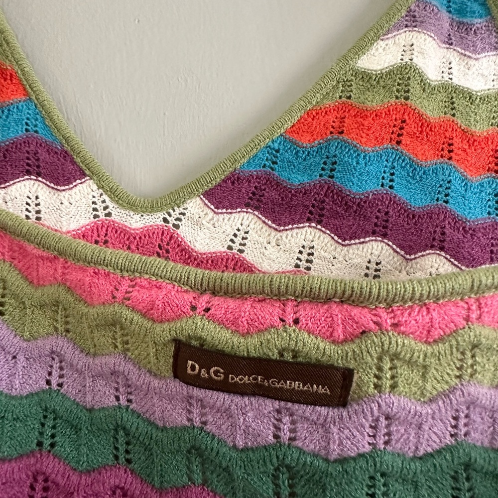 Rare Dolce &Gabbana crochet knit top - Picture 4 of 7